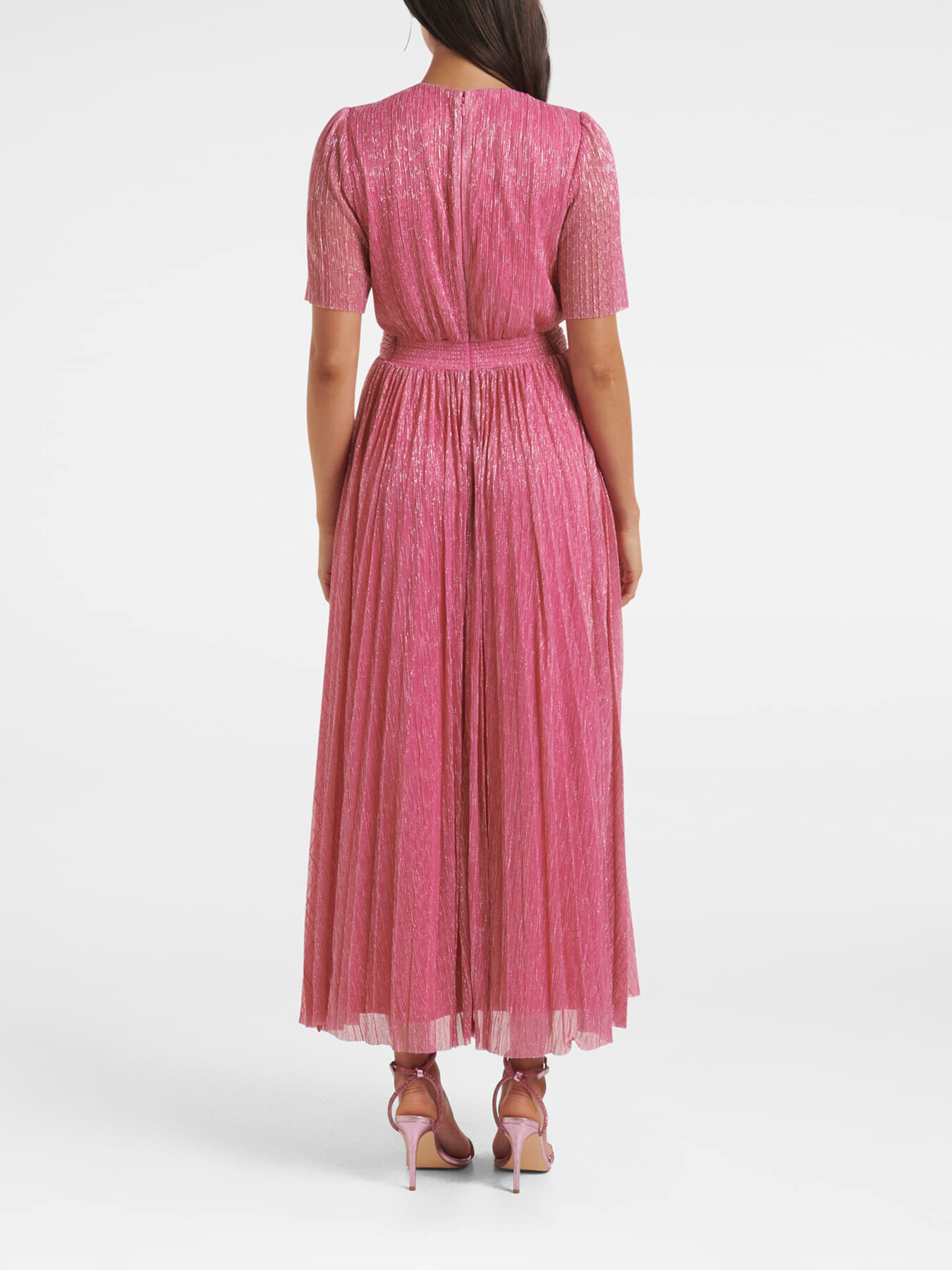 Forever New Isabella Wrap Plisse Midi Dress | Evening | Fenwick