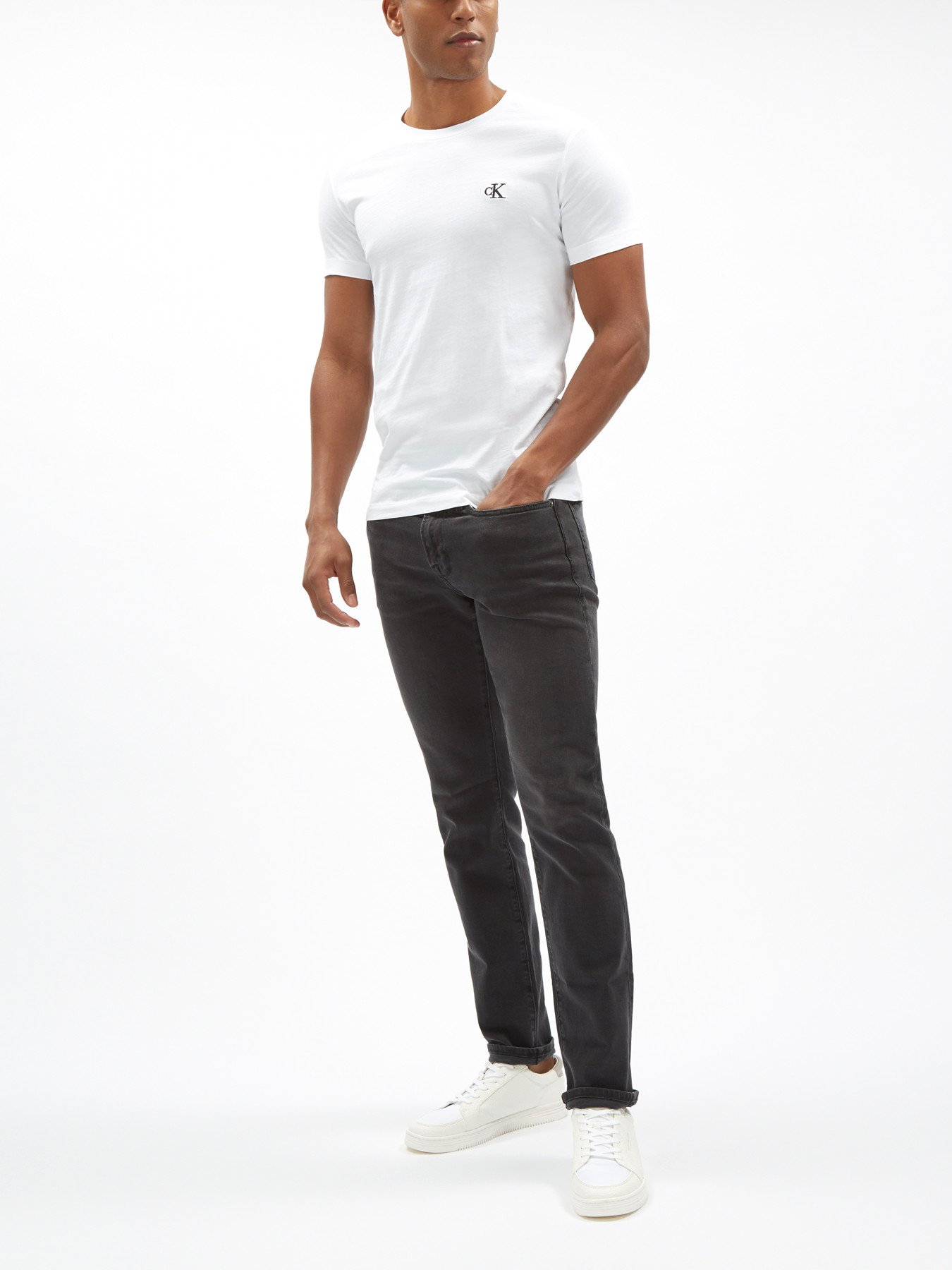 Men's Calvin Klein Jeans CK Logo Slim Fit T-Shirt | Fenwick