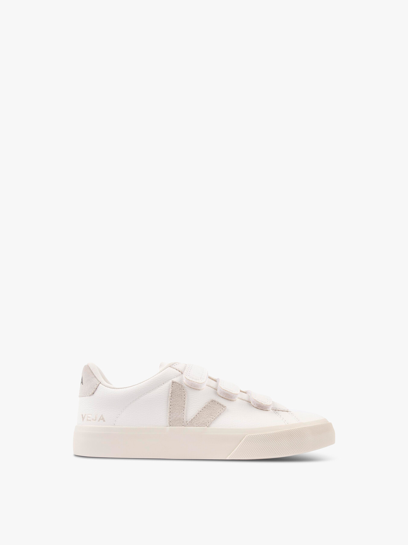 Veja Recife Velcro Leather Trainers In White