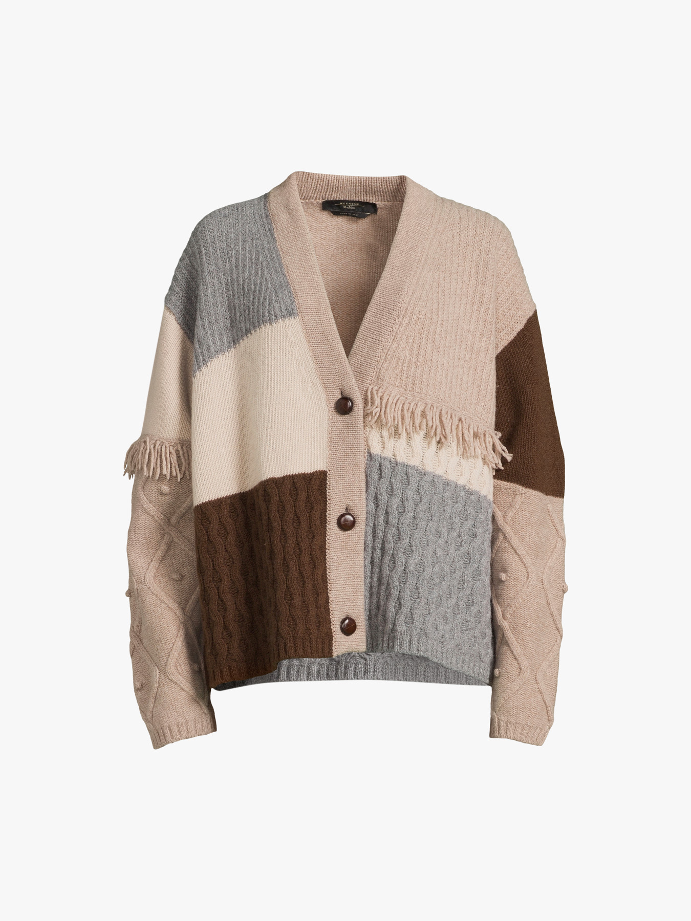 Women's Weekend Max Mara Fiocco Mix Cable Knit Cardigan | Fenwick