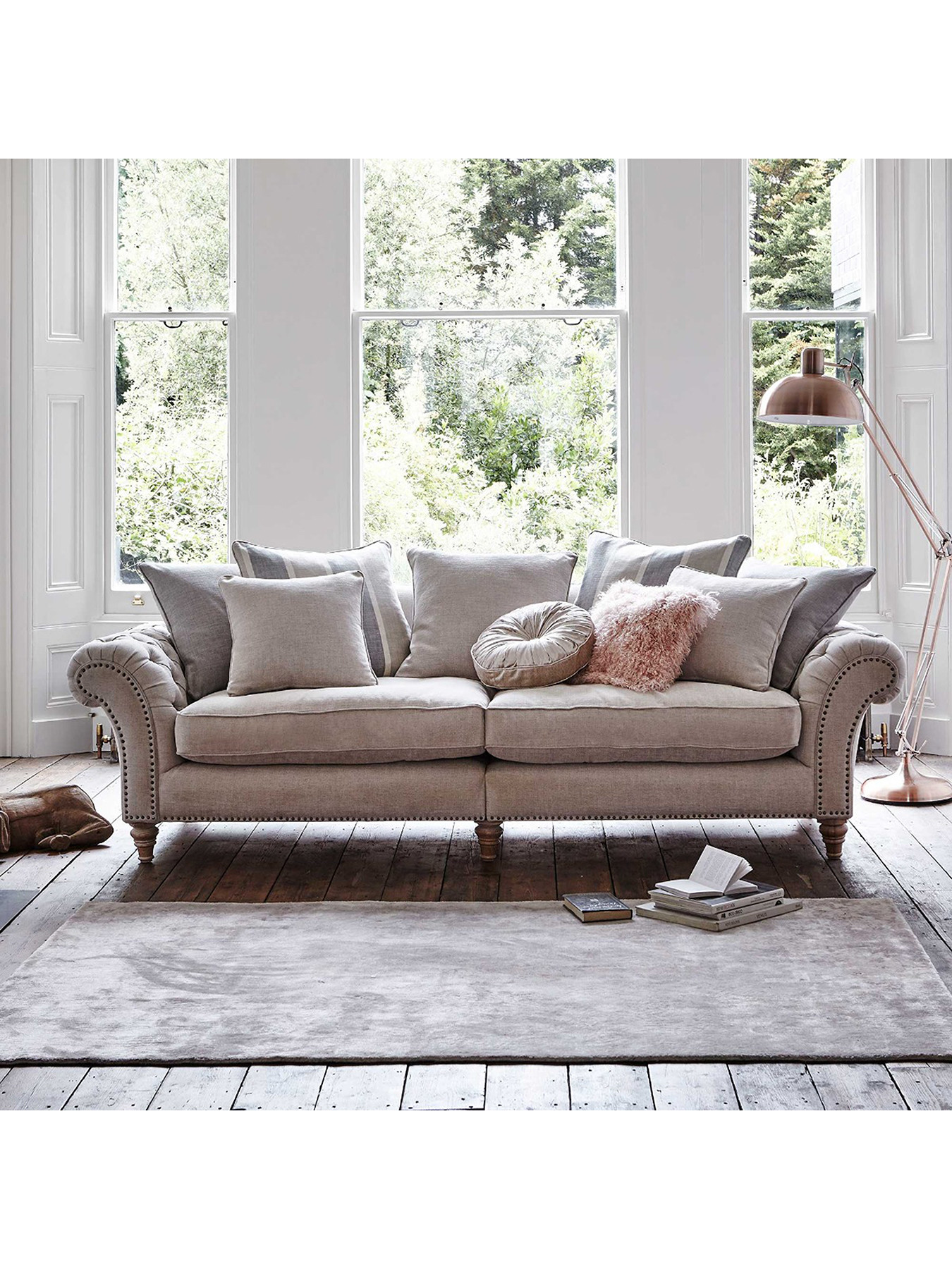 Barker and Stonehouse Craven Extra Large Sofa With Studs | Sofas | Fenwick