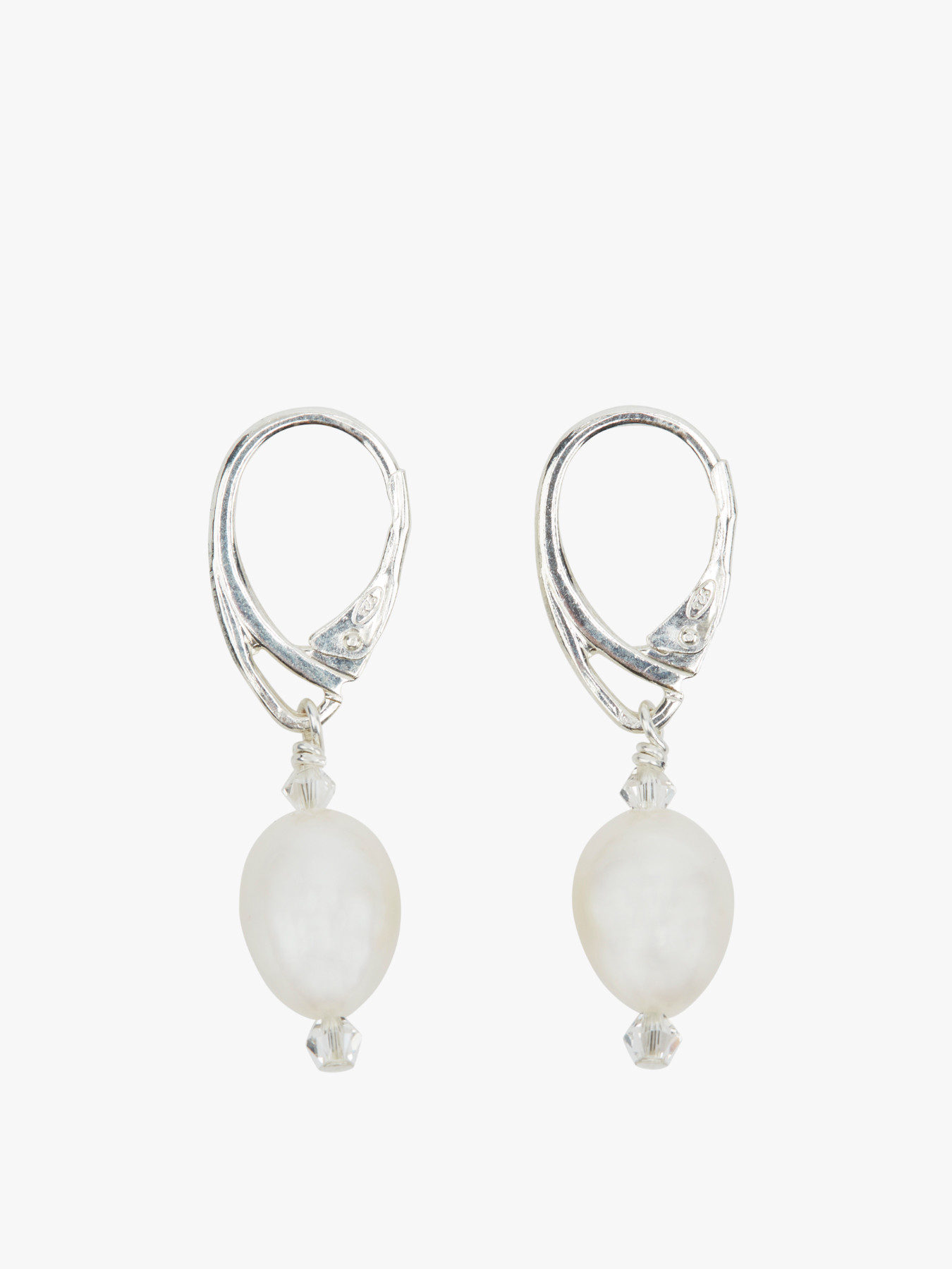 Margo Morrison White Freshwater Pearl Earrings