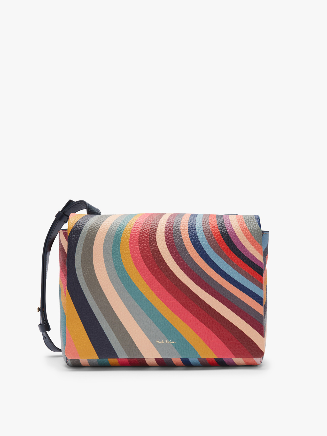 Paul Smith Graphic-print Crossbody Bag In Brown Lyst