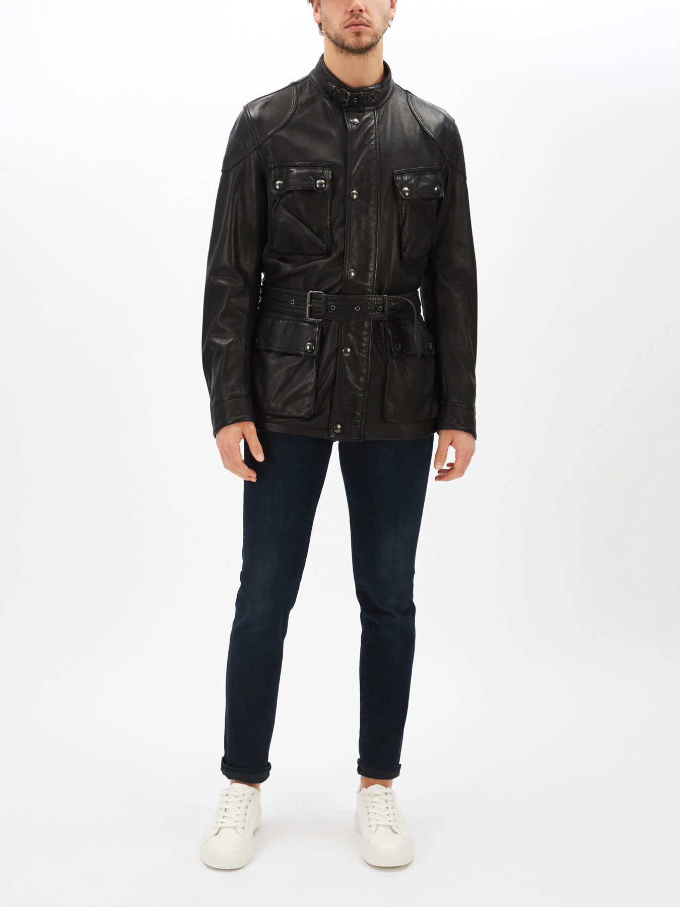 Belstaff Trialmaster Panther Leather Jacket | Leather Jackets | Fenwick