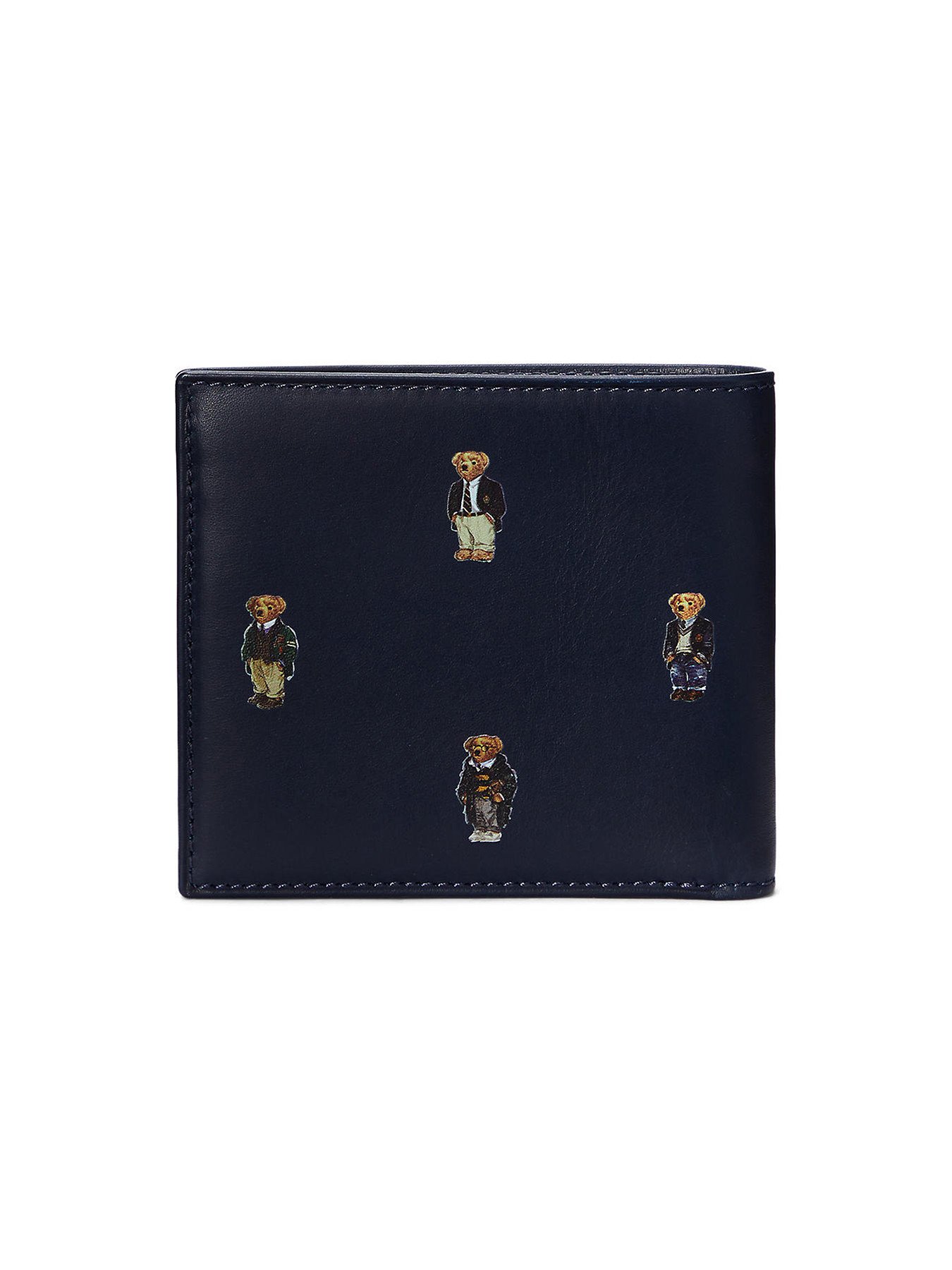 Polo Bear Leather Billfold Wallet