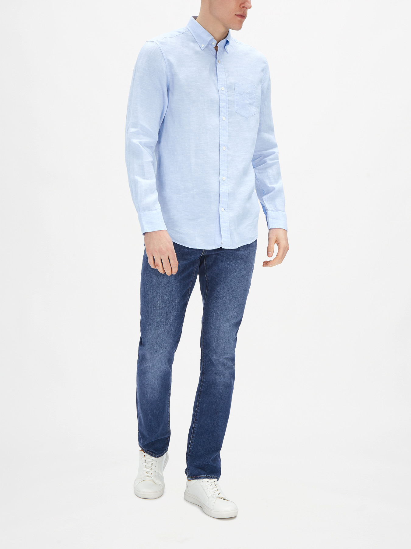 Men's GANT Linen Button Down Shirt | Fenwick