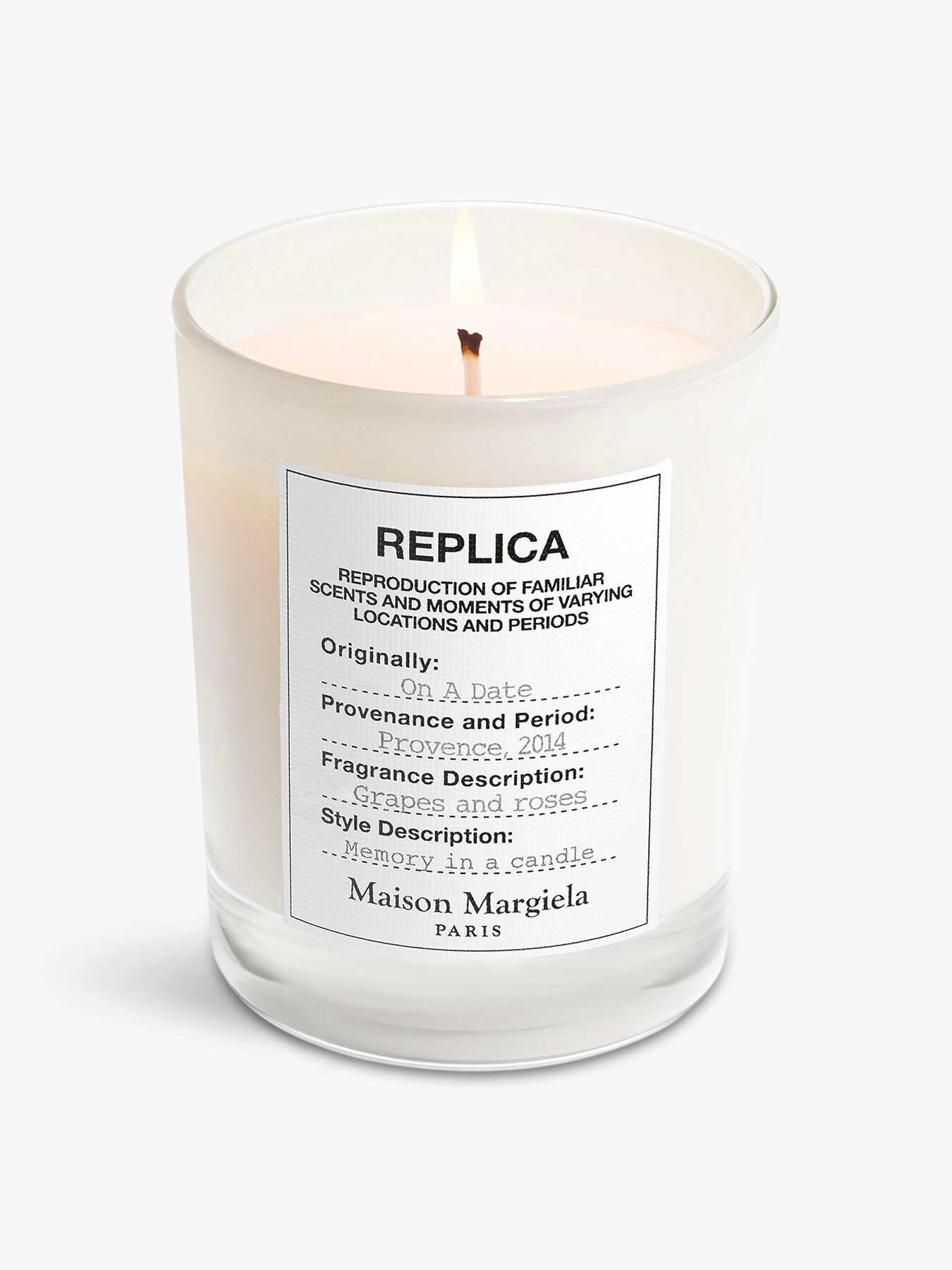 Maison Margiela Replica On A Date Candle 165g | Candles & Diffusers |  Fenwick