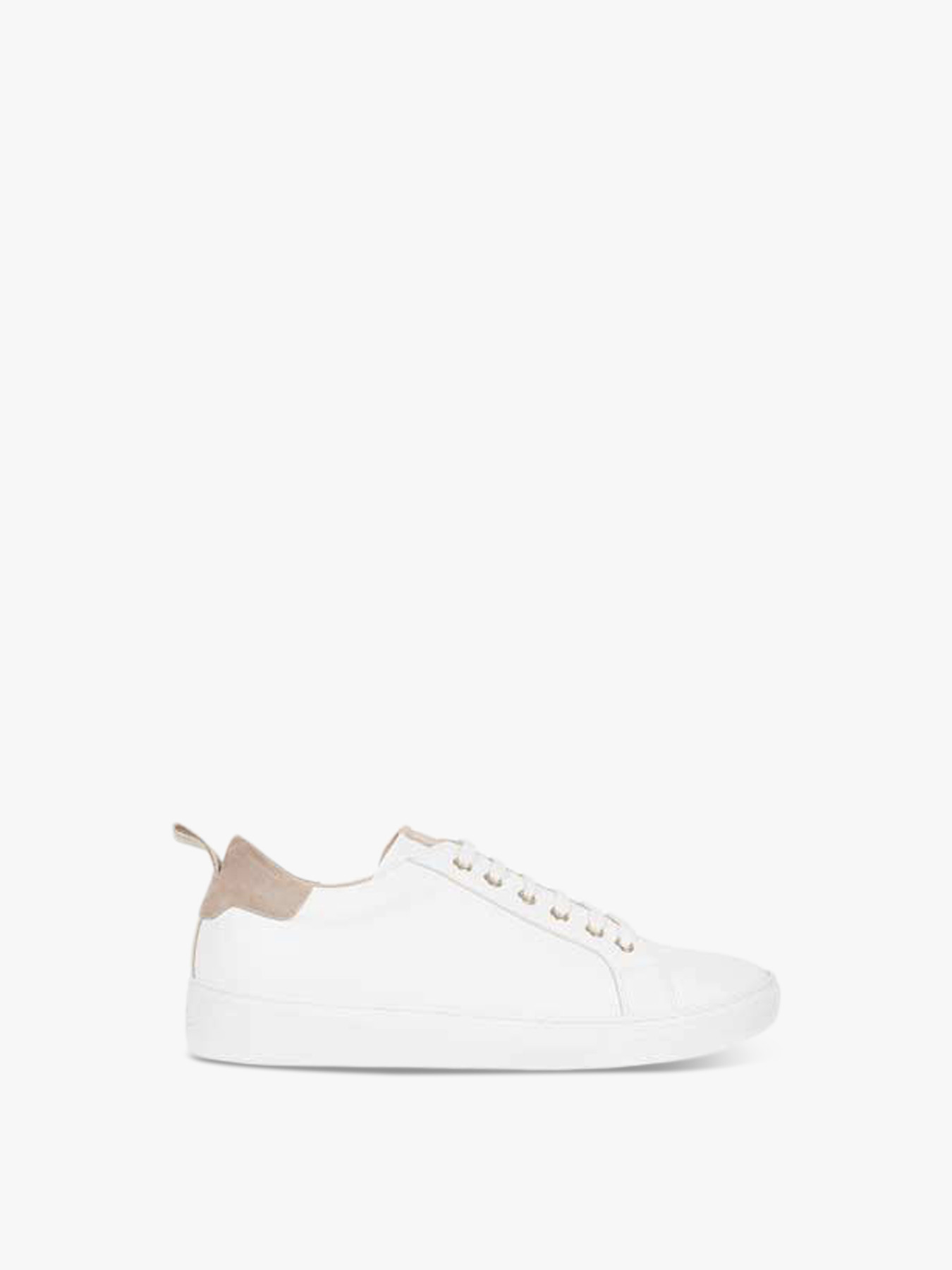 Women's Mint Velvet Allie White & Nude Trainers | Embellished Trainers |  Fenwick