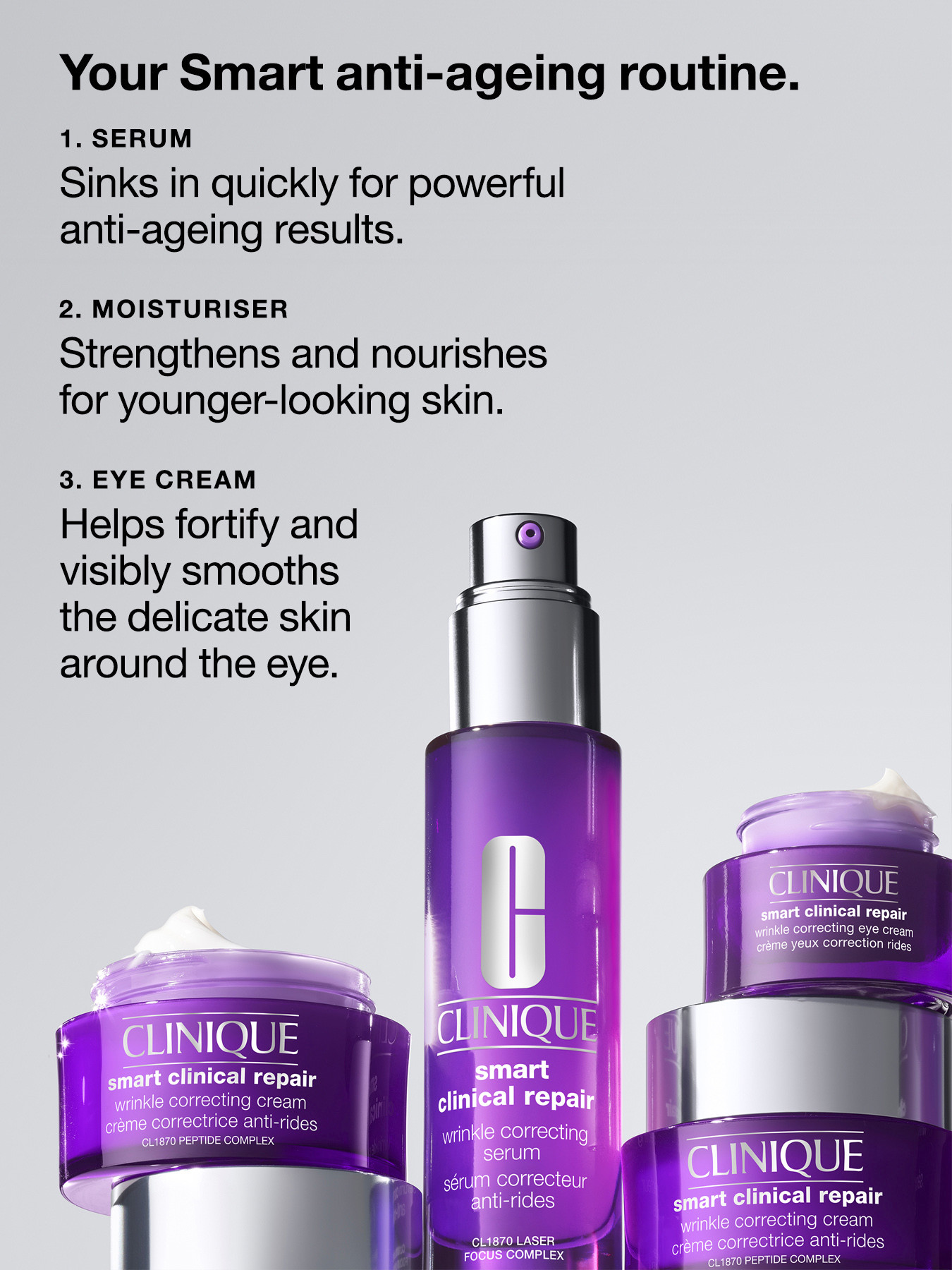 Clinique Smart Clinical Repair Wrinkle Cream All Skin Types 50ml | Fenwick