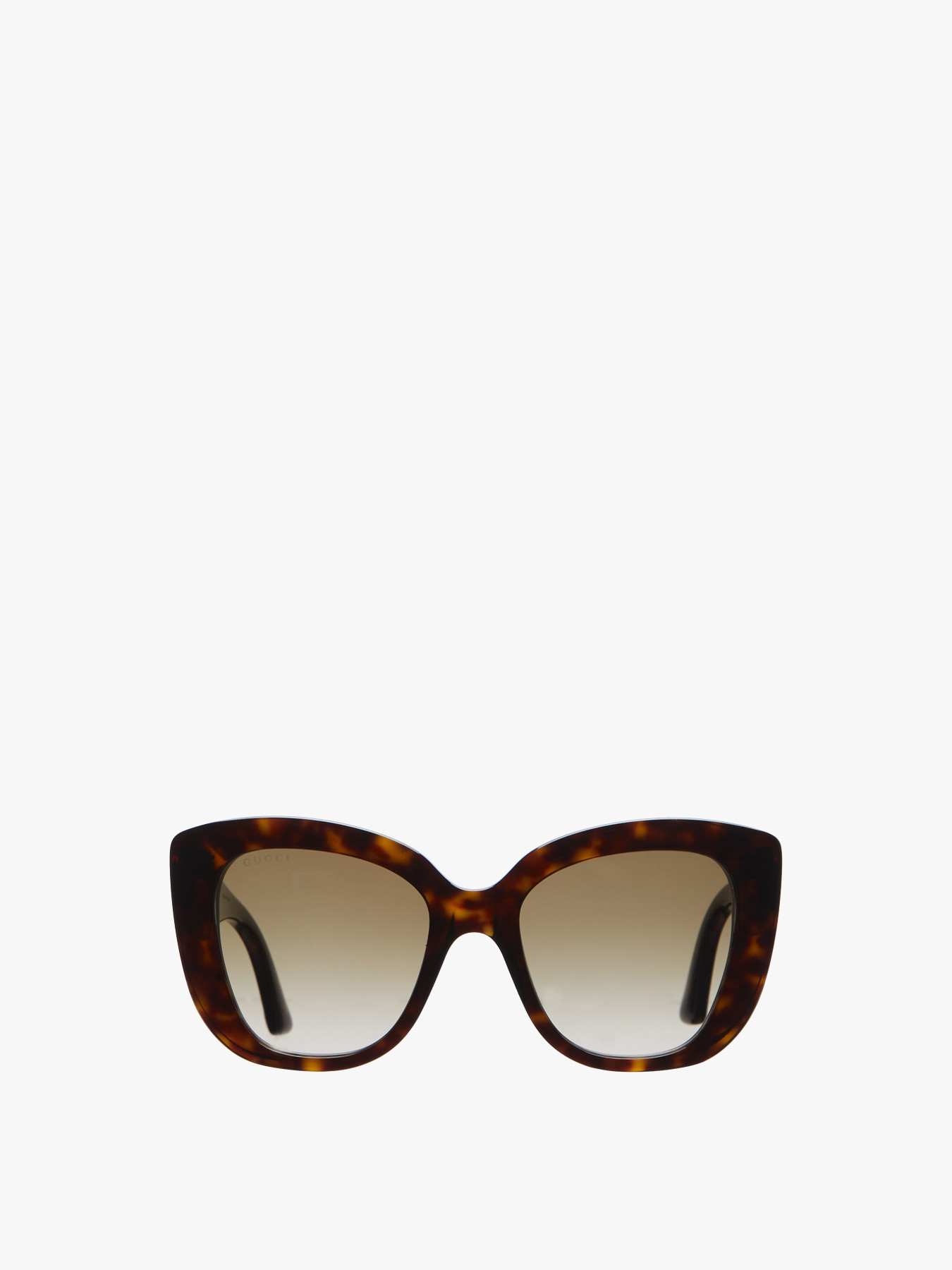 GUCCI Eyewear Square Cat Eye Acetate Sunglasses Havana-Havana-Brown